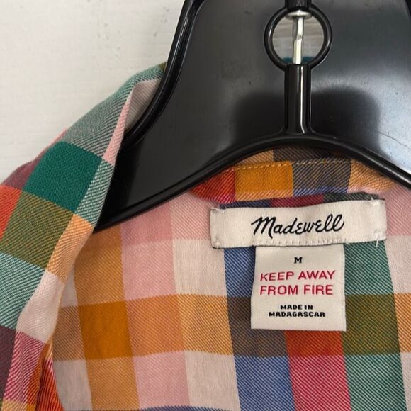 Madewell plaid pajamas size small / medium C9-4 - Picture 2 of 3